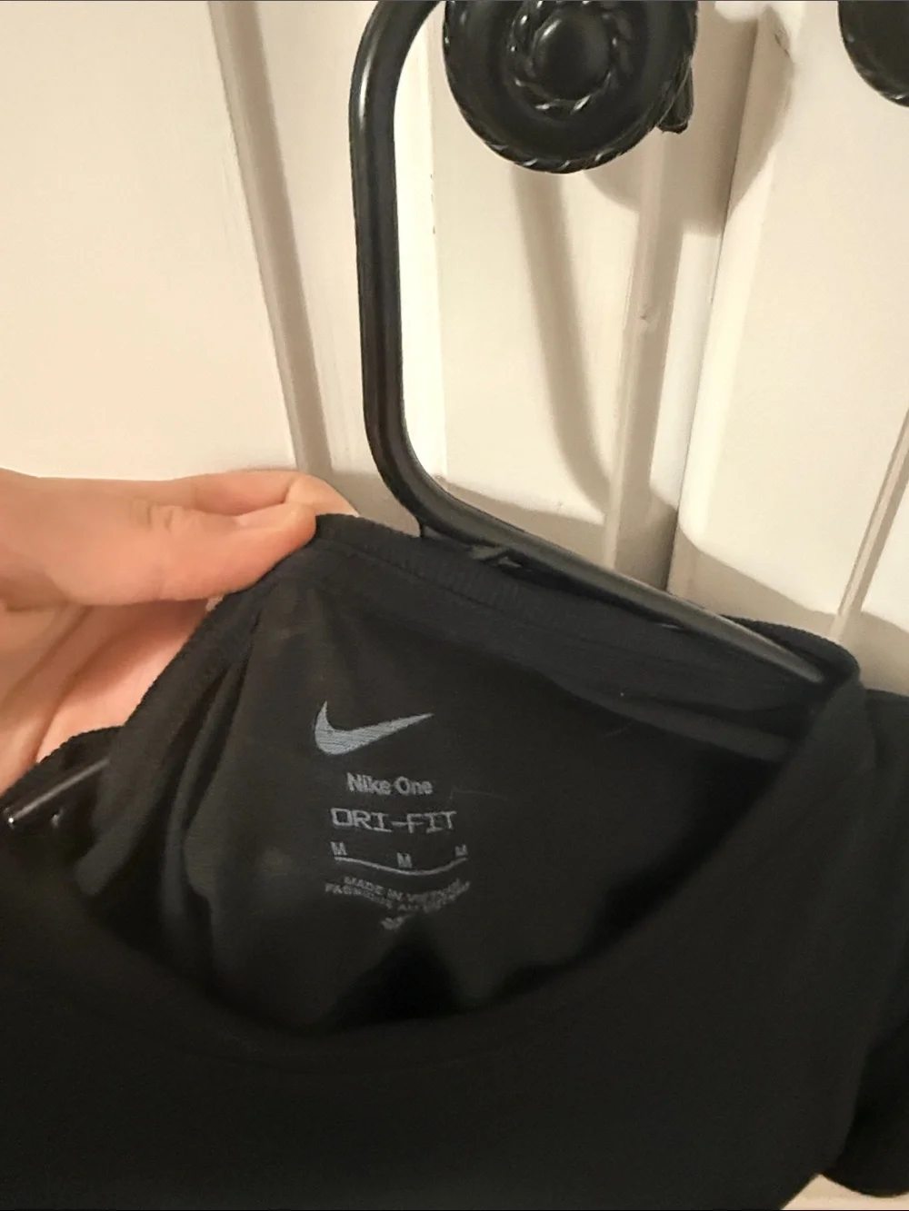 Nike Black Cropped Relaxed T-Shirt